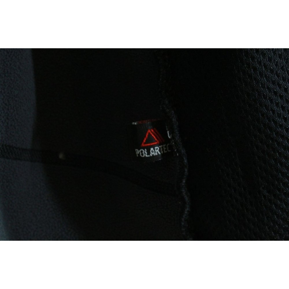 LL Bean Black Polartec Full Zip Fleece Cozy Breathable Sweater Size L - Picture 10 of 12